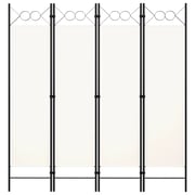 Vidaxl 4-panel Room Divider Cream White 160x180 Cm Vidaxl 4-panel Room Divider Cream White 160x180 Cm
