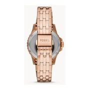 Fossil FB-01 Rose Gold Stainless Steel Women Watch ES4767