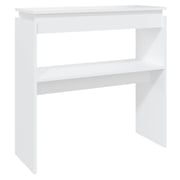Vidaxl Console Table White 80x30x80 Cm Engineered Wood Vidaxl Console Table White 80x30x80 Cm Engineered Wood