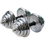 ULTIMAX Adjustable Dumbbell Set Chrome Plated Iron Dumbbell Kit for Home Gym Workout- 10 kg