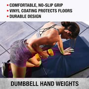 Sparnod Fitness Anti-slip And Anti-roll Hex Vinyl Dumbbells 6KG Each X 2 For Workout, Exercise & Fitness