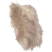 Saro Lifestyle 100% Wool Mongolian Lamb Fur Throw Pillow With Poly Filling, 16 Saro Lifestyle 100% Wool Mongolian Lamb Fur Throw Pillow With Poly Filling, 16