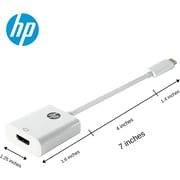 HP USB-C To HDMI Adapter White