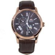 Orient Sak00003t0 Automatic Sun. & Moon Leather Strap Men's Watch