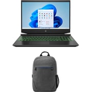 HP Pavilion 15-ec2056ne Gaming Laptop AMD Ryzen 7 16GB 512GB SSD Win11 15.6inch FHD 4GB NVIDIA GeForce RTX 3050 Ti English/Arabic Keyboard- Middle East Version + HP Prelude 15.6-inch Backpack HP Pavilion 15-ec2056ne Gaming Laptop AMD Ryzen 7 16GB 512GB SSD Win11 15.6inch FHD 4GB NVIDIA GeForce RTX 3050 Ti English/Arabic Keyboard- Middle East Version + HP Prelude 15.6-inch Backpack
