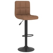 Vidaxl Bar Stools 2 Pcs Brown Fabric Vidaxl Bar Stools 2 Pcs Brown Fabric