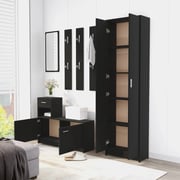 Vidaxl Hallway Wardrobe Black 55x25x189 Cm Engineered Wood Vidaxl Hallway Wardrobe Black 55x25x189 Cm Engineered Wood