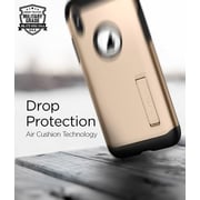 Spigen Slim Armor Kickstand Designed For Iphone X Cover/case - Champagne Gold Spigen Slim Armor Kickstand Designed For Iphone X Cover/case - Champagne Gold