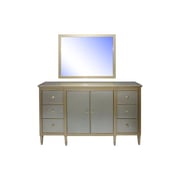 Pan Emirates Gomerry New Dresser With Mirror Champagne