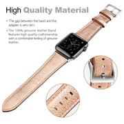 Amerteer Apple watch Band Compatible with Apple Watch Series 1/2/3/4/5/6 Rose Gold 42/44mm