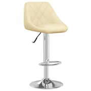 Vidaxl Bar Stools 2 Pcs Cream Faux Leather Vidaxl Bar Stools 2 Pcs Cream Faux Leather