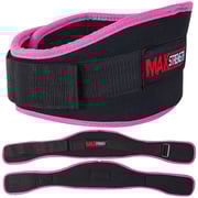 Buy Max Strength Womens Weight Lifting Fitness Gym Belt Pink Black