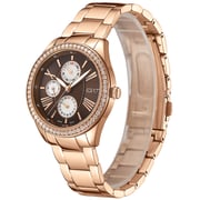 ECSTACY Women's Multi Function Brown Dial Watch - E9621-RBKD ECSTACY Women's Multi Function Brown Dial Watch - E9621-RBKD