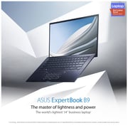 Asus B9400CEA-KC0396R Laptop - Core i7 2.8GHz 16GB 512GB Shared Win10 14inch FHD Black Asus B9400CEA-KC0396R Laptop - Core i7 2.8GHz 16GB 512GB Shared Win10 14inch FHD Black