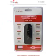 Trands TREN2992 LAN Adaptor W/ USB Card Reader