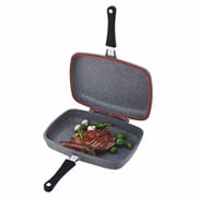 Penguen Double Sided Grill Pan Cast Granitec Grey 34 centimeter price