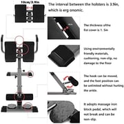 Roman Chair Multifunction Fitness Chair Bench for Crunch and Abdominal Hyperextensions with Adjustable Height and Adjustable and Fully Resealable Roman Chair Multifunction Fitness Chair Bench for Crunch and Abdominal Hyperextensions with Adjustable Height and Adjustable and Fully Resealable