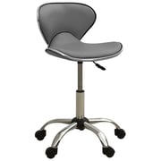 vidaXL Office Chair Grey Faux Leather vidaXL Office Chair Grey Faux Leather