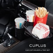 Kustomplastic Cup Holder and Tray Wireless Charger 365mm Black Kustomplastic Cup Holder and Tray Wireless Charger 365mm Black