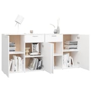 vidaXL Sideboard White 160x36x75 cm Engineered Wood vidaXL Sideboard White 160x36x75 cm Engineered Wood