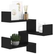 Vidaxl Wall Corner Shelf Black 40x40x50 Cm Chipboard Vidaxl Wall Corner Shelf Black 40x40x50 Cm Chipboard