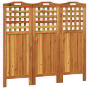 vidaXL 3-Panel Room Divider 121.5x2x115 cm Solid Wood Acacia vidaXL 3-Panel Room Divider 121.5x2x115 cm Solid Wood Acacia