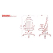Dxracer GC-I166-NR-S2 Iron Series Gaming Chair - Black Red