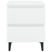 Vidaxl Bed Cabinets 2 Pcs White 40x35x50 Cm Chipboard Vidaxl Bed Cabinets 2 Pcs White 40x35x50 Cm Chipboard