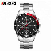 Curren CRN8028-SLVR/BLK-Fashion flavor between delicacy and grace