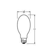 Osram Vialox Nav-e 50w External Ignitor Classic Bulb, E27 (edison Screw)