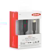 Ednet Type C To USB 3.1 OTG Adapter Cable Black 84320