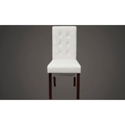 vidaXL Dining Chairs 2 pcs White Faux Leather vidaXL Dining Chairs 2 pcs White Faux Leather