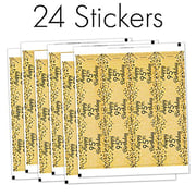 DISTINCTIVS 95Th Birthday Party Favor Water Bottle Labels - Black And Gold, 24 Count DISTINCTIVS 95Th Birthday Party Favor Water Bottle Labels - Black And Gold, 24 Count
