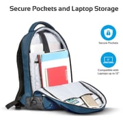 Promate Laptop Backpack Blue 13 inch Laptop