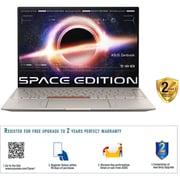ASUS ZenBook 14X OLED Space Edition (2022) Laptop - 12th Gen / Intel Core i7-12700H / 14inch OLED / 16GB RAM / 1TB SSD / Shared Intel Iris X Graphics / Windows 11 Home / English & Arabic Keyboard / Titanium / Middle East Version - [UX5401ZAS-OLED007W]