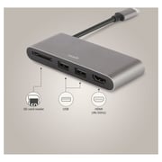 Moshi USB-C To Multiport Adapter Titanium Grey