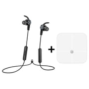 Huawei Honor Sports Bluetooth Headset Black + AH100 Smart Body Scale White