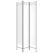vidaXL 3-Panel Room Divider White 120x220 cm Fabric vidaXL 3-Panel Room Divider White 120x220 cm Fabric
