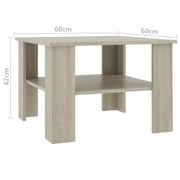 vidaXL Coffee Table Sonoma Oak 60x60x42 cm Engineered Wood