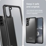 Spigen Ultra Hybrid designed for Samsung Galaxy S21 case cover - Matte Black