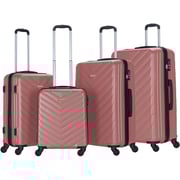 Stargold Set Of 4 Hardside Spinner Abs Trolley Luggage With Number Lock, Rose Pink - 20, 24, 28, 32 Inches Stargold Set Of 4 Hardside Spinner Abs Trolley Luggage With Number Lock, Rose Pink - 20, 24, 28, 32 Inches