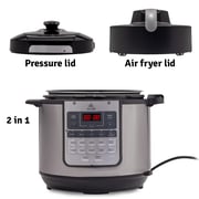 Evvoli Combo 15 In 1 Electric Pressure Cooker With Air Fryer Multi-cooker 15 Smart Functions 5.7l Capacity 1500w Evka-com6015s 2 Years Warrnty Evvoli Combo 15 In 1 Electric Pressure Cooker With Air Fryer Multi-cooker 15 Smart Functions 5.7l Capacity 1500w Evka-com6015s 2 Years Warrnty