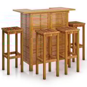 vidaXL 5 Piece Garden Bar Set Solid Wood Acacia vidaXL 5 Piece Garden Bar Set Solid Wood Acacia