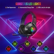 Onikuma K19 RGB Wired Stereo Gaming Headset Black