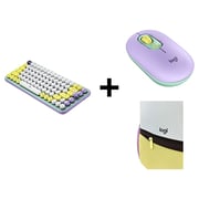 Logitech Keyboard+Mouse+Backpack Bundle Mint