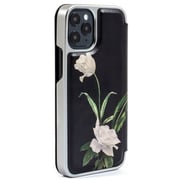 Ted Baker Elderflower Folio Case Black iPhone 12 mini Ted Baker Elderflower Folio Case Black iPhone 12 mini