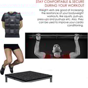 New MAXSTRENGTH Weighted Vest Jacket -10Kg- Weight-Running-Training-Weight Loss Jacket-Workout-Exercise Weighted Vest Gym Fitness Training Workout