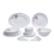 Royalford 34-piece Dinnerware Set White/brown Royalford 34-piece Dinnerware Set White/brown