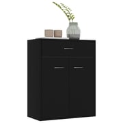 vidaXL Sideboard Black 60x30x75 cm Engineered Wood vidaXL Sideboard Black 60x30x75 cm Engineered Wood