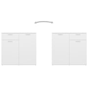 vidaXL Sideboard White 160x36x75 cm Engineered Wood vidaXL Sideboard White 160x36x75 cm Engineered Wood